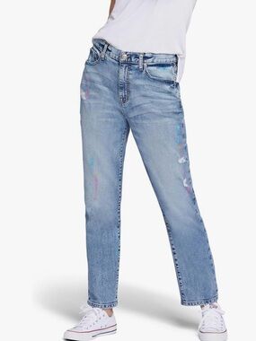 CURRENT/ELLIOT Women's The Boyfriend Denim Straight leg Jean SZ 29